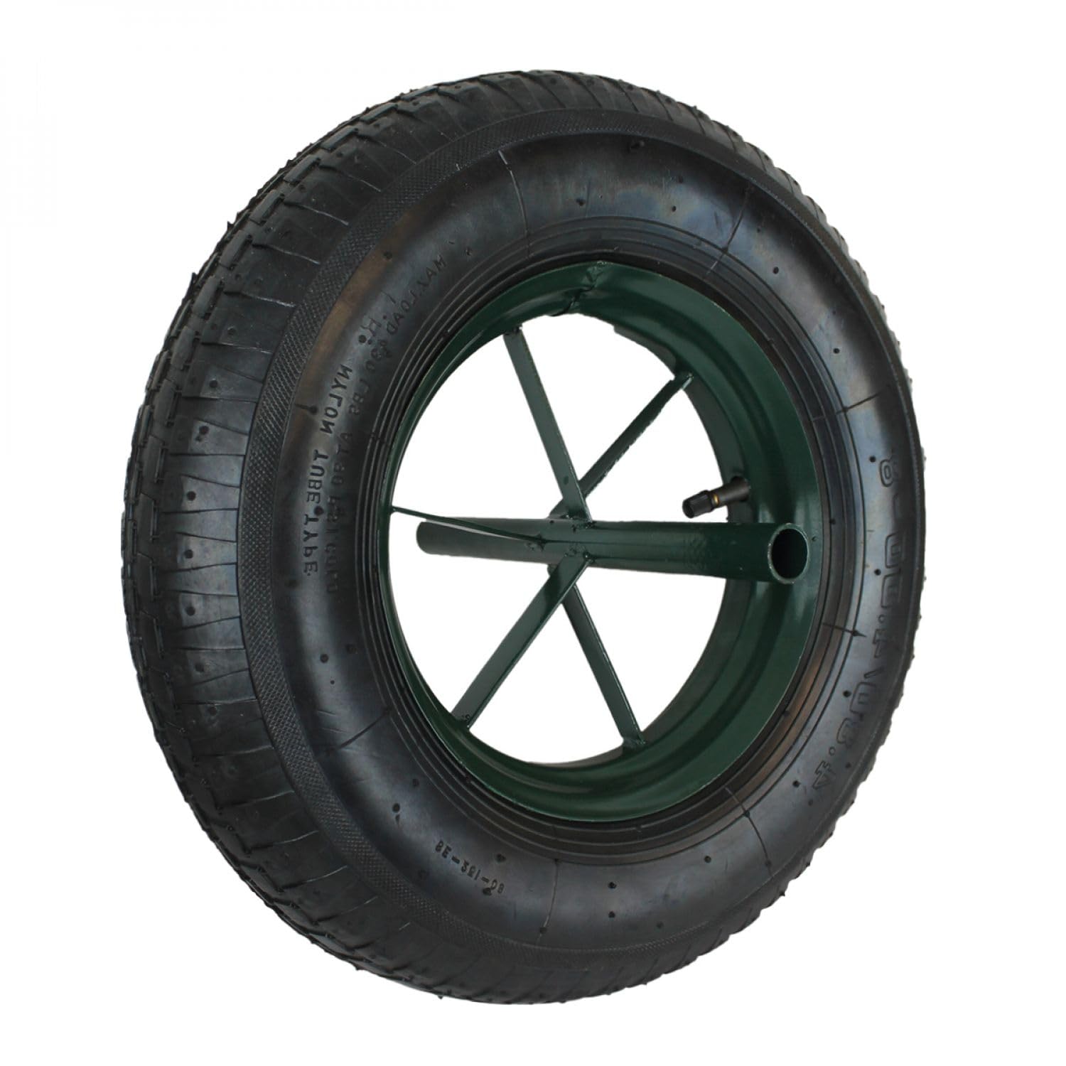 Linxor - Roue Gonflable pour brouette 36.5 x 8 cm - Axe 20 mm