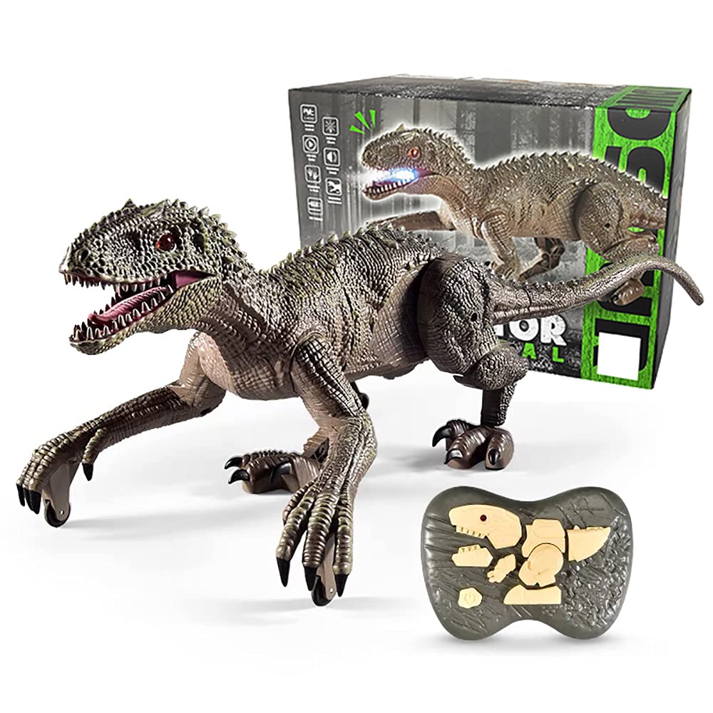 Remote Control Dinosaur Toys, RC Walking Robot Dinosaur for Kids Boys ...