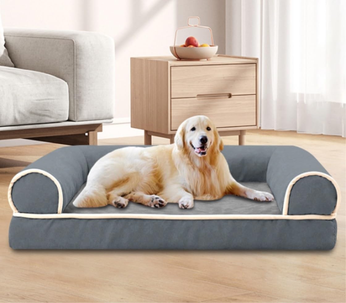 Cuccia Cani Gatti Cuccia per Animali Domestici, Lavabile in Lavatrice, Morbido e soffice, per Cani Gatti, Anti-ansia miglioramento del Sonno Tana per Animali(D,50 * 40 * 11cm)