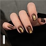 GAOY Jelly Brown Cat Eye Gel Nail Polish, 16ml Glitter Holographic Nail Polish with Magnet, Reflective Translucent UV Gel, 3092 Cocoa Shine