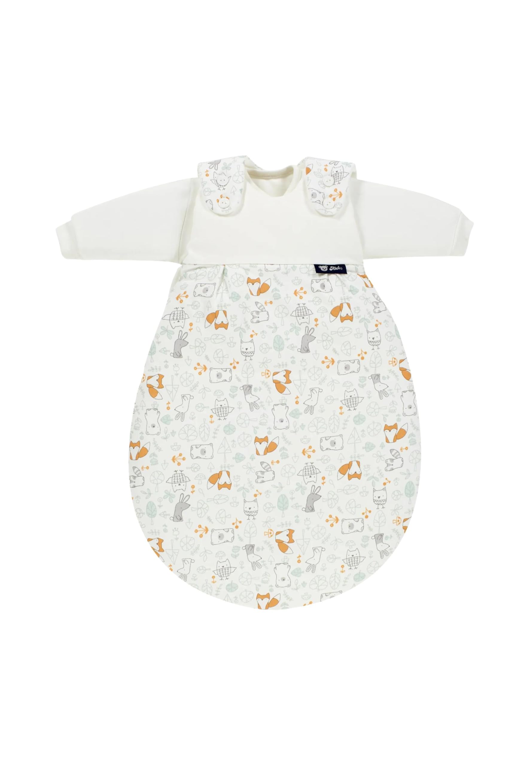 Alvi Baby-Mäxchen 3-teilig Baumwolle Baby Schlafsack Set, 2.5 TOG, Sommer- und Winterschlafsack, mitwachsendes Schlafsystem aus Baumwolle Origamini - Multi Colored