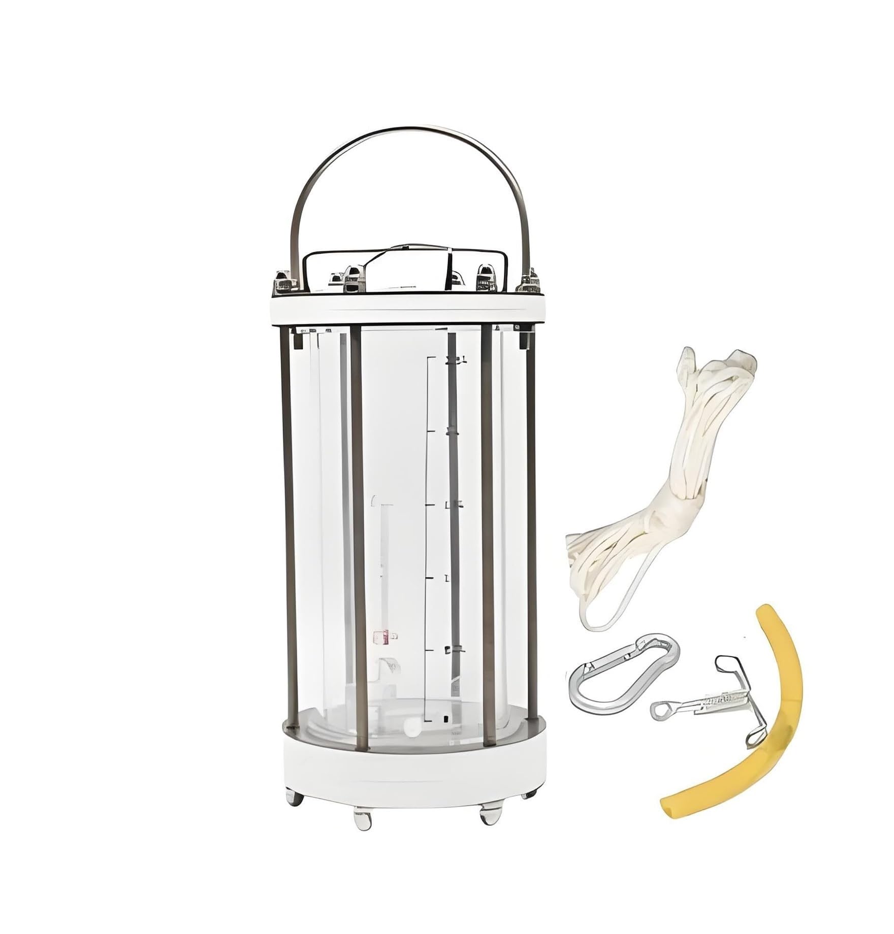 Campionatore Portatile per la qualità dell'Acqua da 3 Litri - Becher in plastica Regolabile per Il monitoraggio Ambientale e la Raccolta di Campioni d'Acqua, Ideale per Test e analisi.