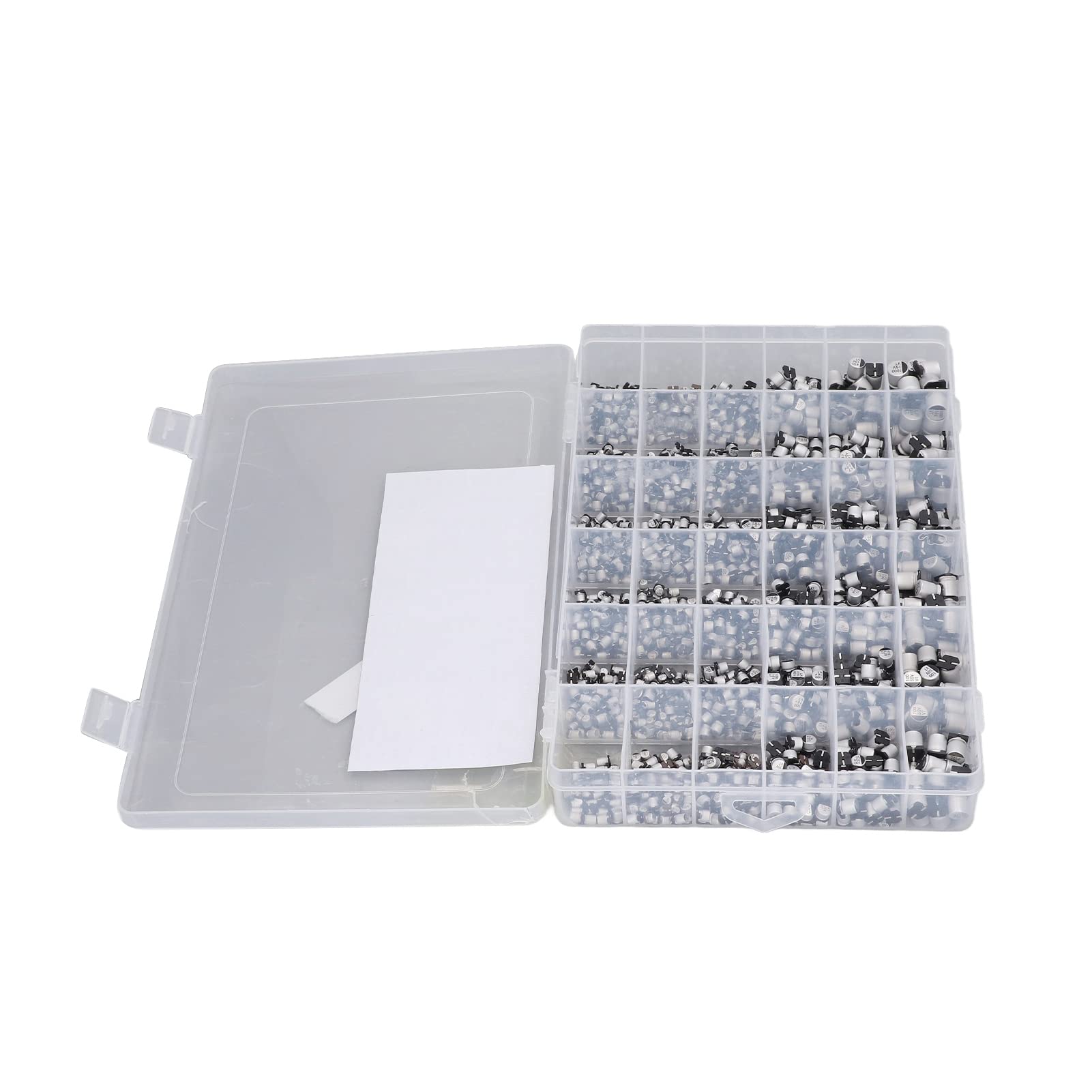 Condensador Electrolítico SMD, Kit Surtido de Aluminio, 1520 Condensadores de 1 UF a 1000 UF para Aplicaciones Automotrices