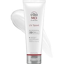 EltaMD UV Sport Sunscreen Lotion SPF 50 - Face and Body Sunscreen SPF 50, Water &amp; Sweat Resistant, Zinc Oxide Formula for Active Lifestyles