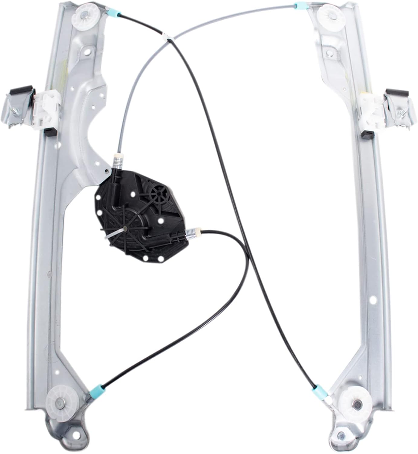 TRQ Front Driver Side Power Window Regulator Without Motor - Compatible with 2014-18 Chevy Silverado 1500, 2014-18 GMC Sierra 1500, 2015-20 Tahoe, Silverado 2500 HD, Suburban & More