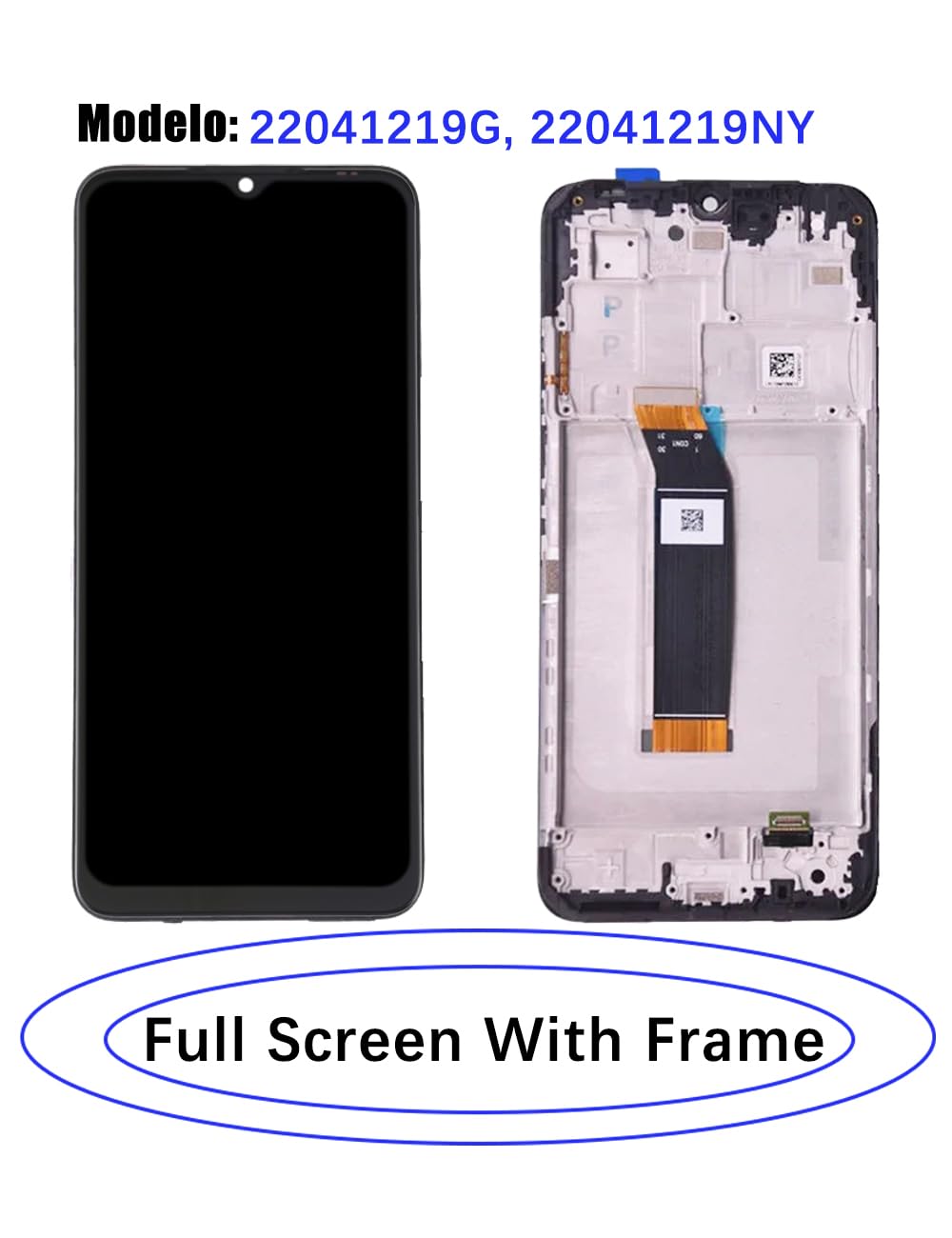 Display originale di ricambio per schermo LCD Redmi 10 5G, per Redmi Note 11e Display Touch Digitizer Assembly Kit parti di riparazione (nero con cornice)