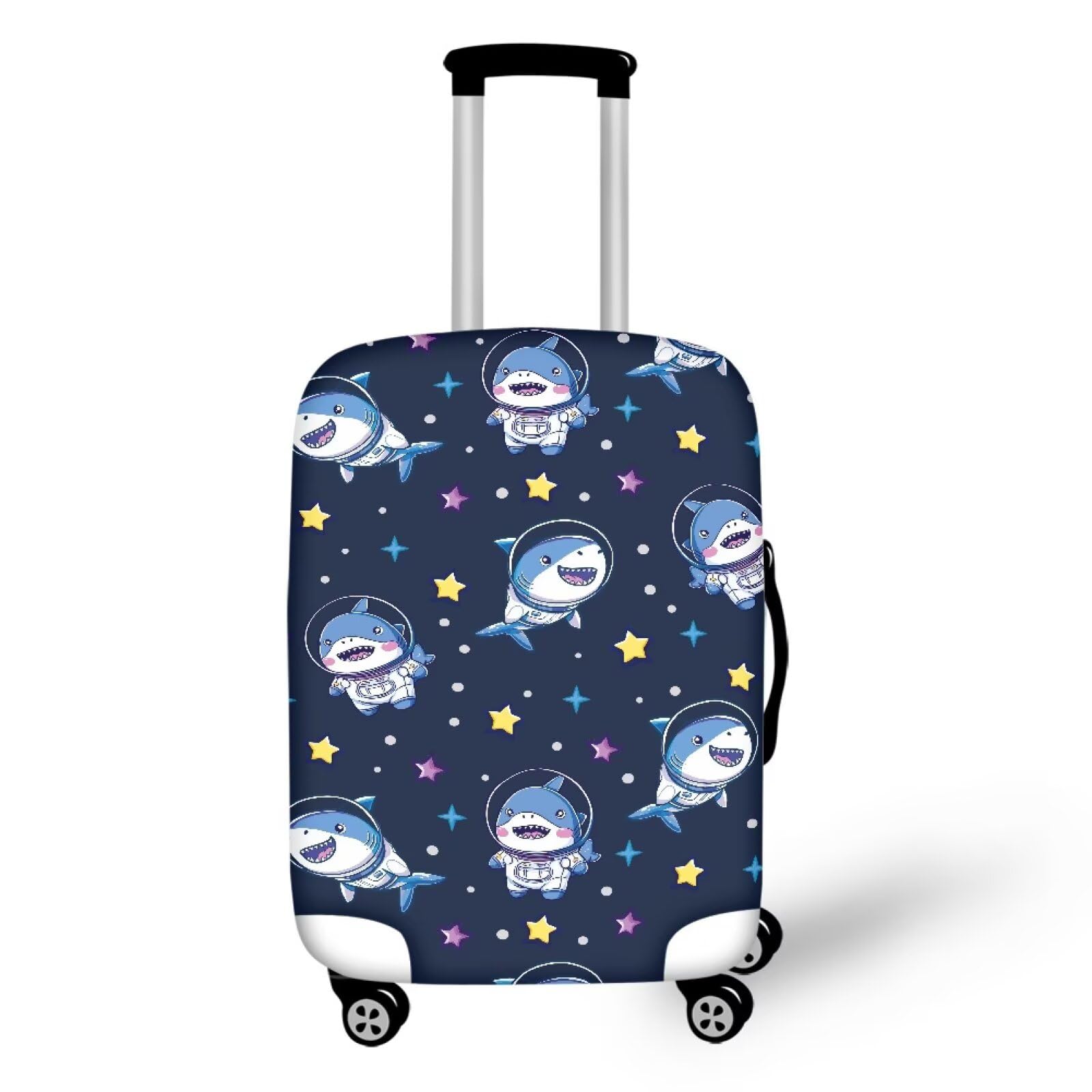 Suitcase Covers for Luggages,Suitcase Cover Protector Fit 18-32 Inch Luggage,Travel Luggage Cover Suitcases Protector Shark Star