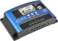 60A MPPT controlador de carregamento solar com visor LCD Dual USB Vários modos de controle de carga, novo Mppt Corrente de carregamento máxima técnica (60A)