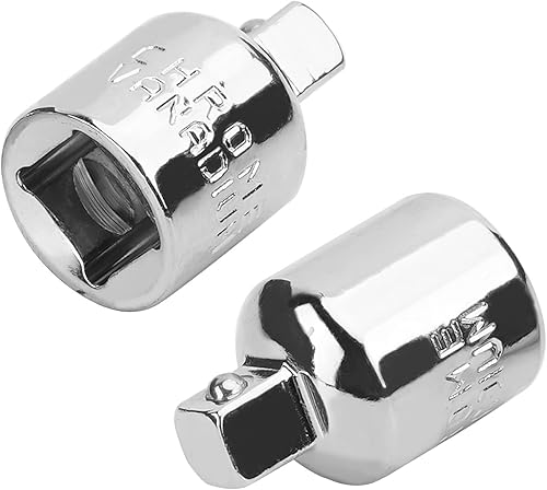 Utoolmart Adaptador de enchufe de impacto de 38 pulgadas (F) x 14 pulgadas (M) para llaves de trinquete, convertidor Cr-V para reductor de manga,