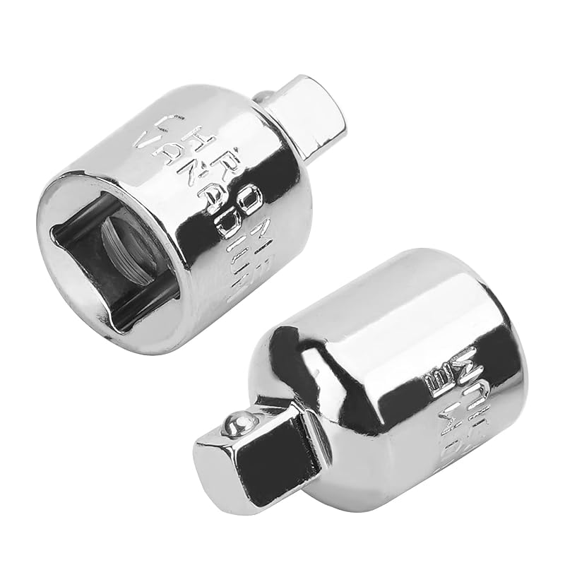 Adaptador de soquete de impacto com encaixe quadrado de 3/8 pol. para 1/4 pol. Utoolmart, macho e fêmea, 2 peças