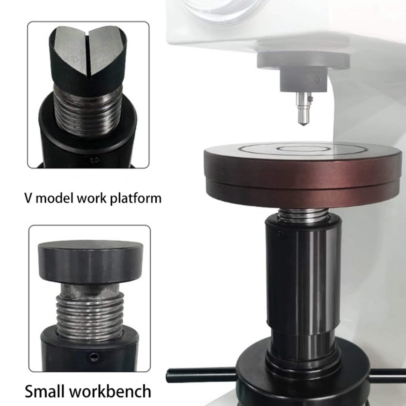 HR-150A Manual Metal Micro Hardness Tester Instrument Durometer Desktop Rockwell Test Machine, CE Certified, Supports HRA, HRB, HRC Scales Desktop Rockwell Hardness Tester