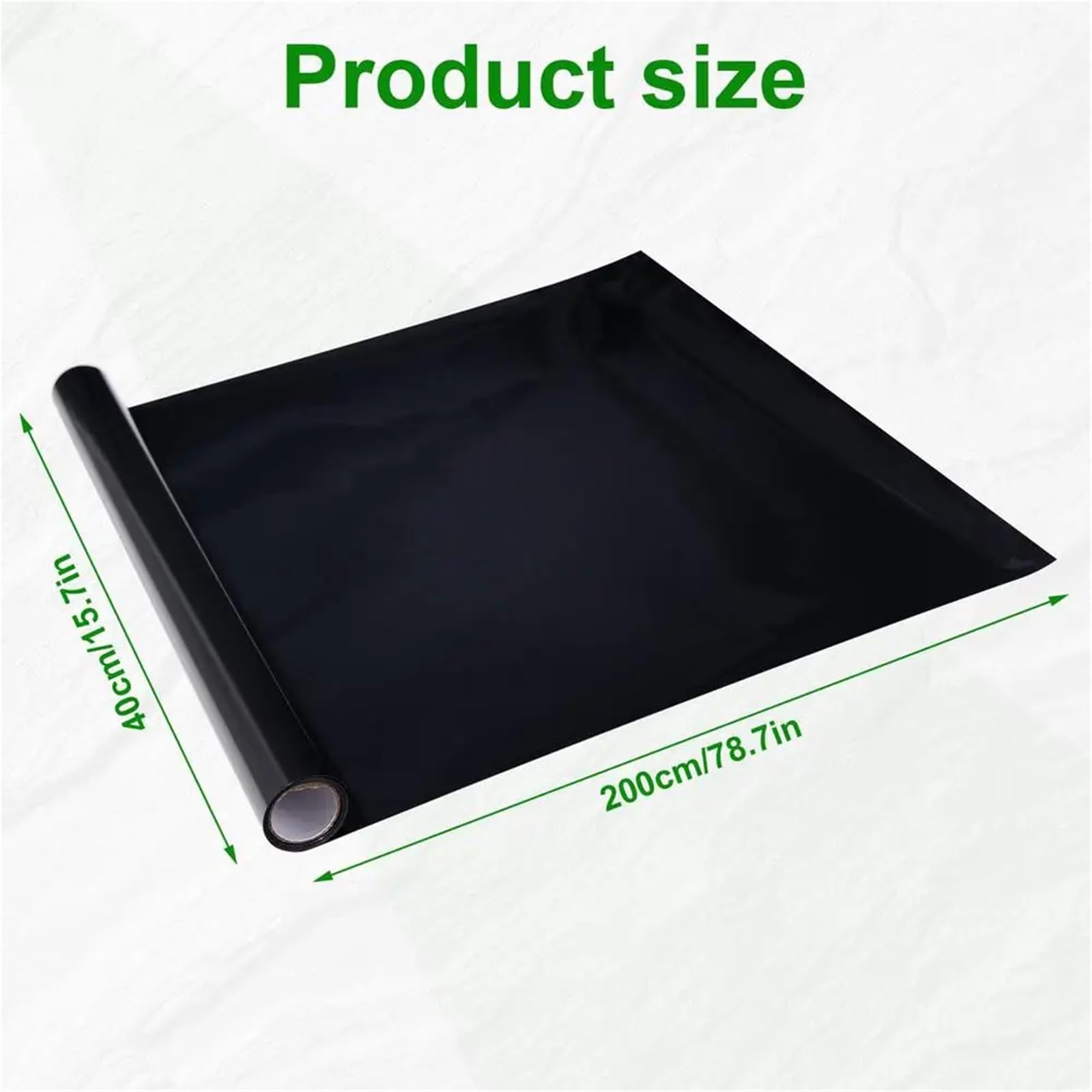 OJEVMLFVQ Aquarium Background Black Aquarium Wallpaper Background Static Cling Fish Tank Cling Poster(40x200cm)