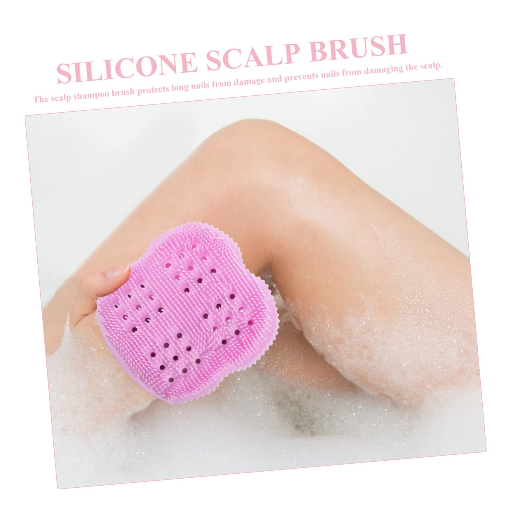 Juego De 3 Cepillos De Masaje De Silicona Para Limpieza Profunda Del Cuero Cabelludo Exfoliantes Corporales 2 Unidades X 3