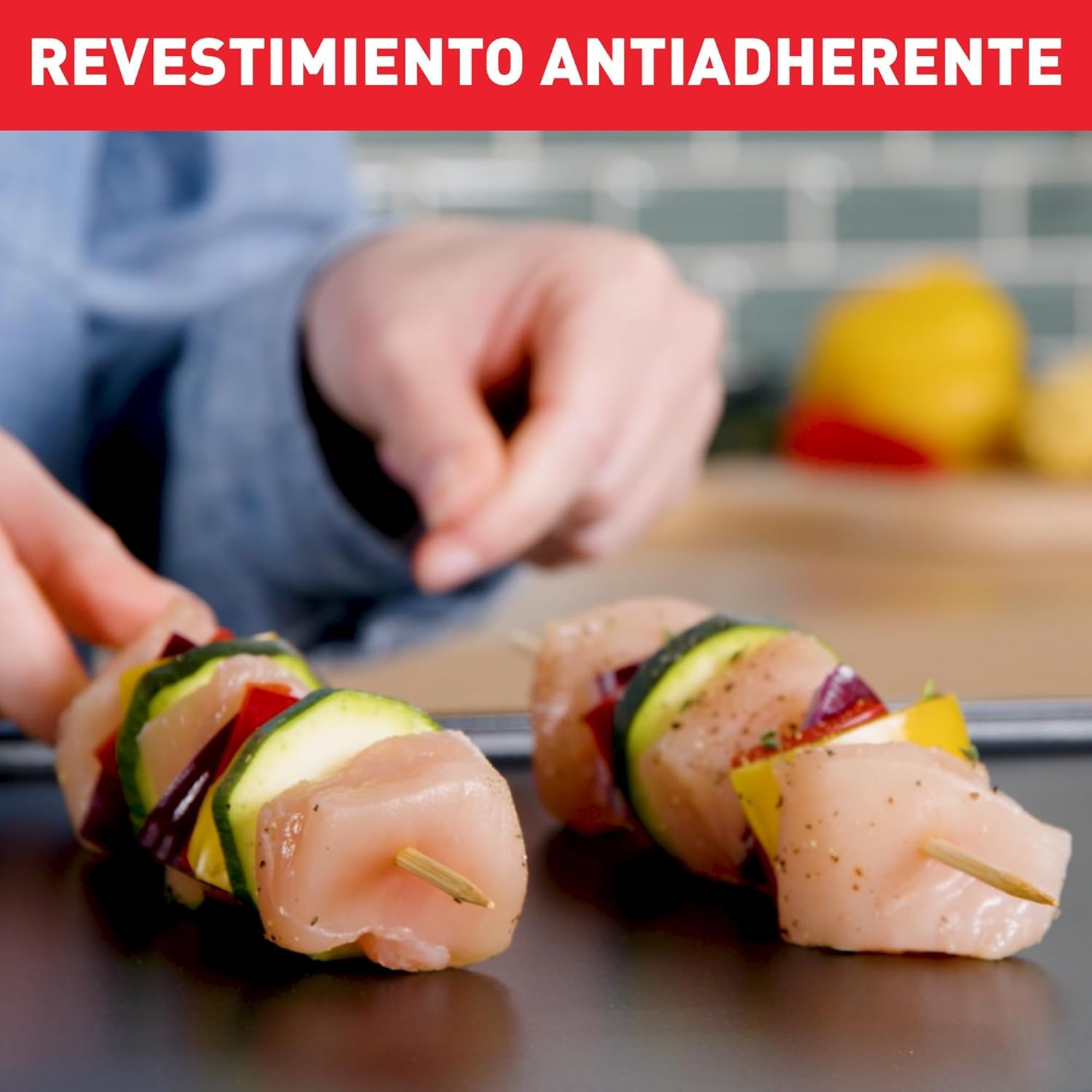 Tefal Giant Plancha XL, Parrilla Eléctrica, 2300W, 5 Ajustes de Temperatura, Superficie XL para 12 Personas, Revestimiento Antiadherente y Calentamiento Uniforme, CB631D10