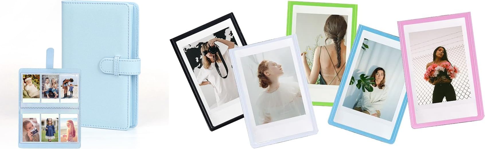 Zenko Photo Album with 108 Pockets compatible with Fuji Instax Mini 9 Mini 8 / Mini 90 / Mini 25 / Mini 11 / Mini 12 Album Blue & Magnetic Photo Frames (Set of 5)-image-34