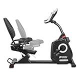Recumbent Magnetic Exercise Bike with 15 Workout Programs, LCD and Heart Rate Monitor