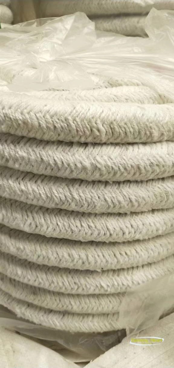 1pcs 5M High Temp Ceramic Fiber Square Rope - Extreme Heat Resistance Up to 1600°C for Industrial Sealing Applications(¢36)