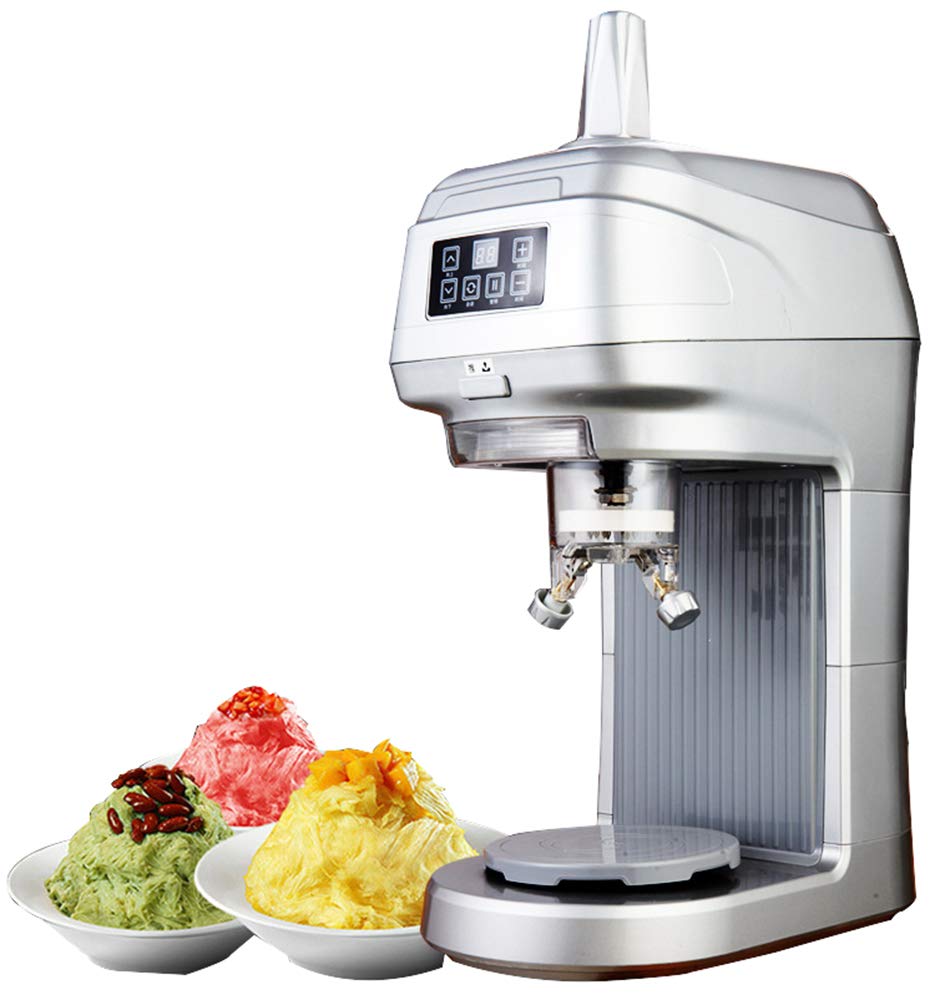 CGOLDENWALL 350 W Automatischer Eisrasierer Eiszerkleinerer Fancy Ice Machine Schneeflocke Eismaschine Eiskegel Bruch Maschine Intelligenter Touch Screen frei Zeit und Eisdicke einstellbar