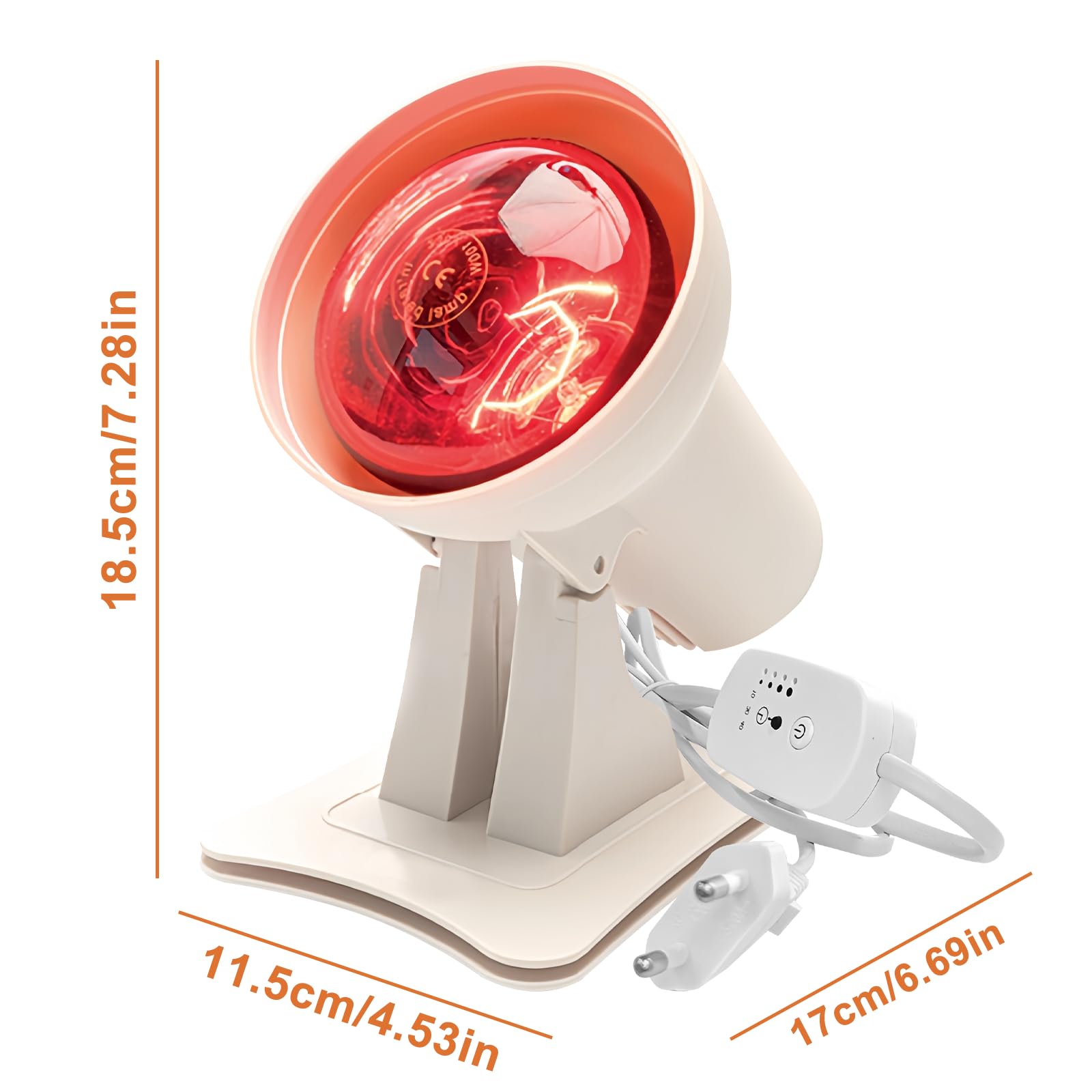 Luce notturna a infrarossi, 49 perline a infrarossi, luminosità regolabile, batteria da 2000 mAh, USB-C, 3 supporti per scarpe fredde Luce notturna a infrarossi, 49 perline a infrarossi, luminosità regolabile, batteria da 2000 mAh, USB-C, 3 supporti per scarpe fredde