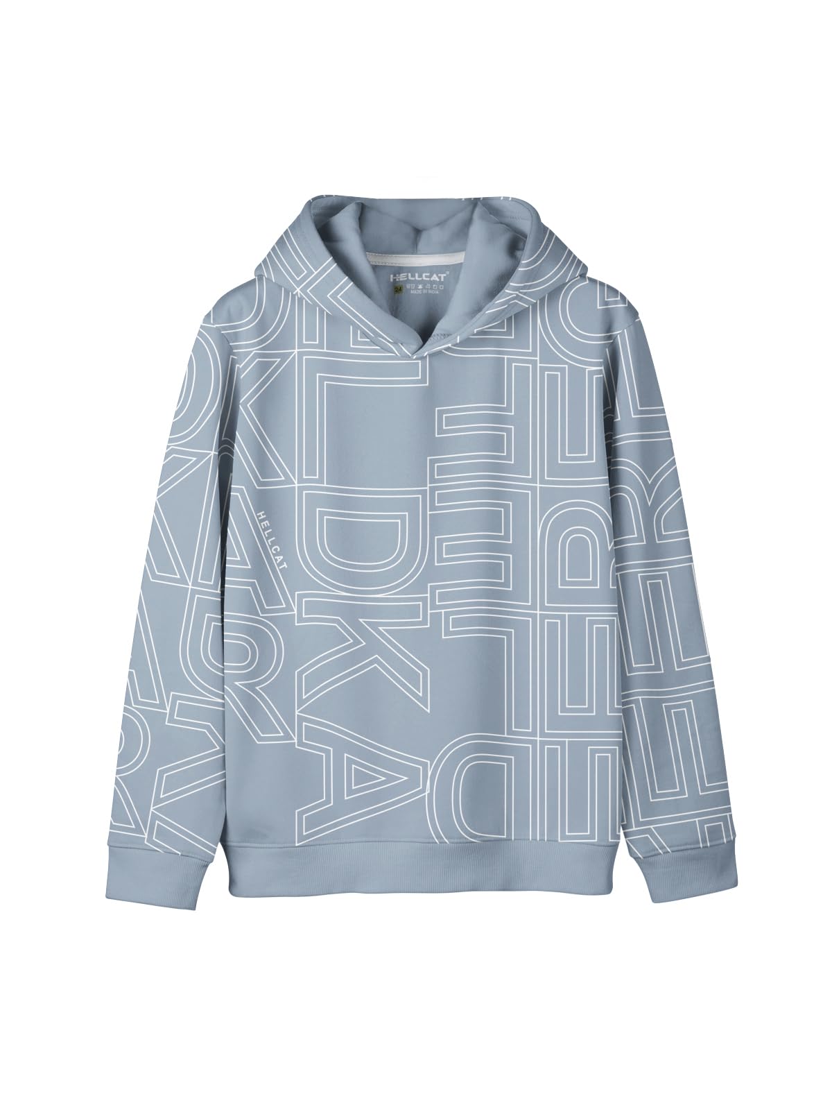 HELLCAT Trendy Printed Cotton Blend Hoodie Sweatshirt for Boys-picture-31
