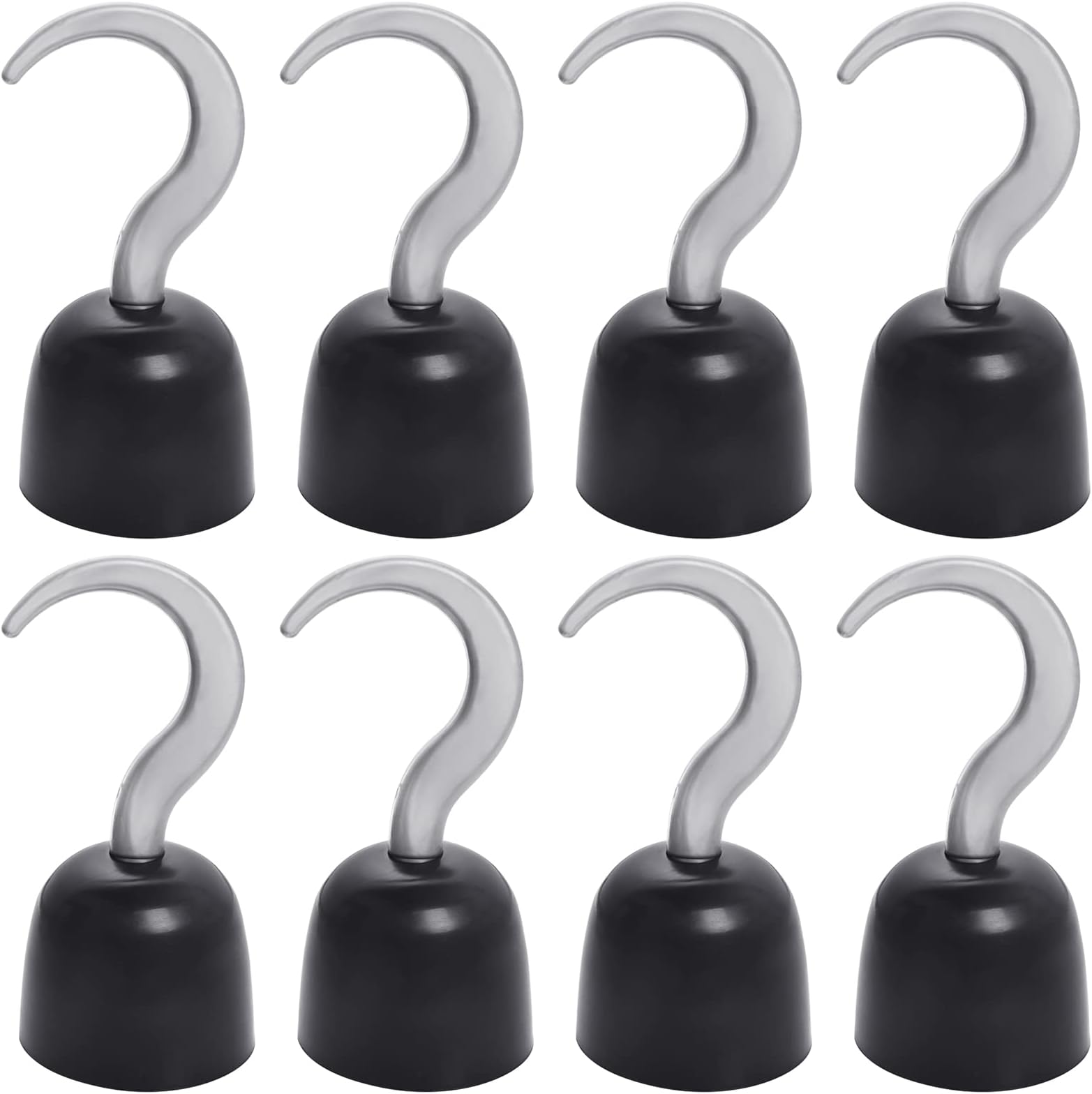 Tongcloud 8pcs Pirate Hooks Captain Costume Hook Hand Plastic Hook Pirate Costume Accessory for Halloween Christmas Cosplay Party