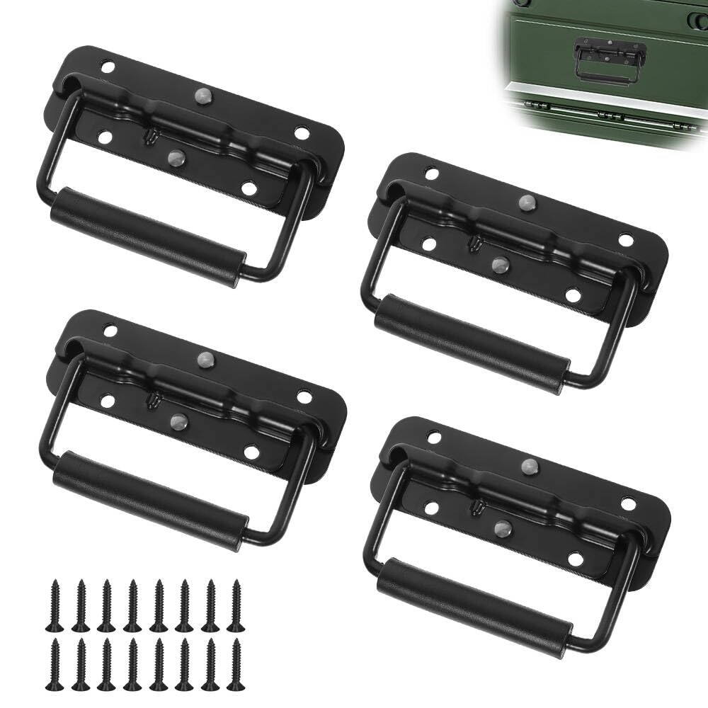 FEIHS 4 Pcs Folding Handle,Double-Spring self-resetting