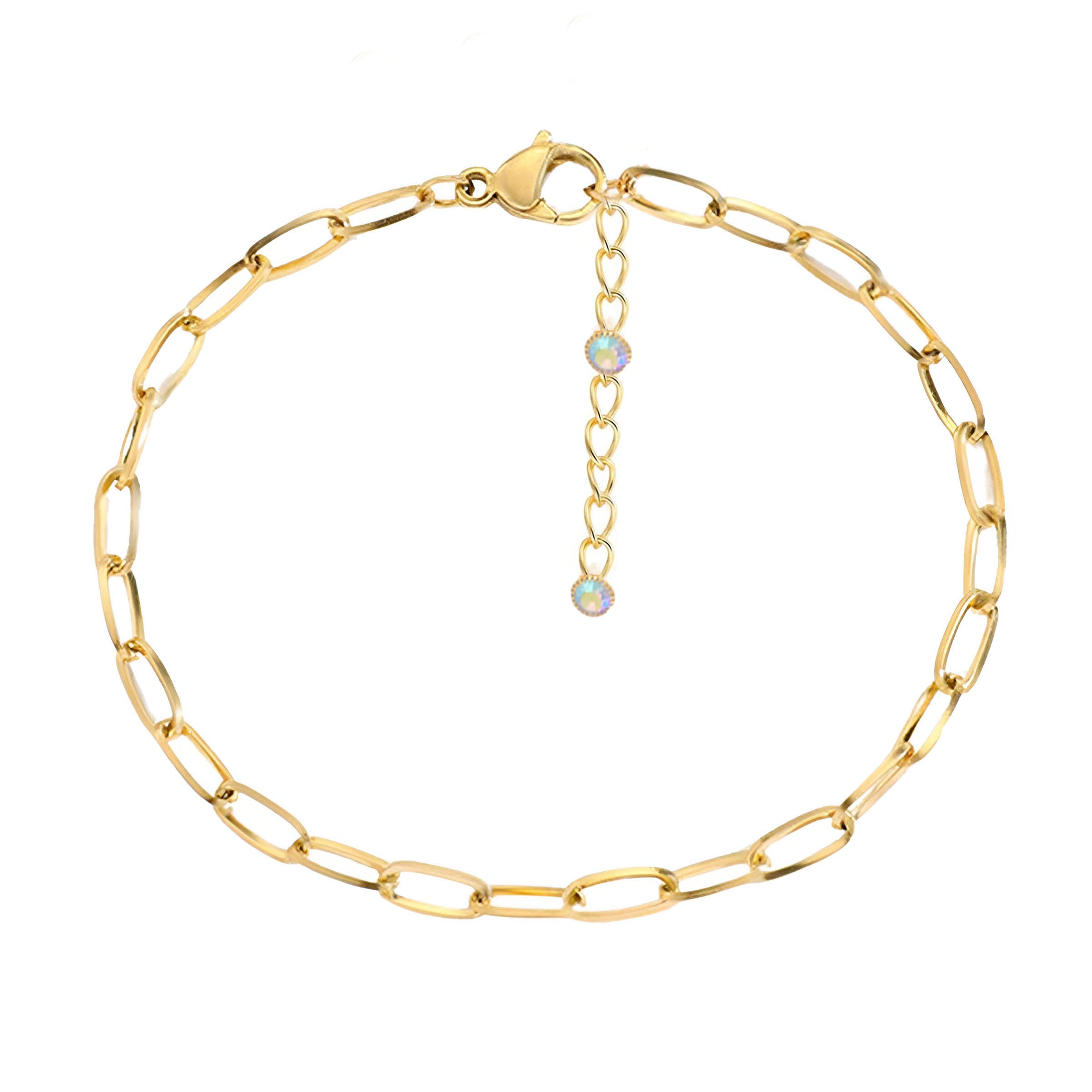 vama Trendy Adjustable Gold Plated Paperclip Anklet Leg Chain Toes Foot Layered Ankle Anklets Payal Chains For Girls Women-picture-43