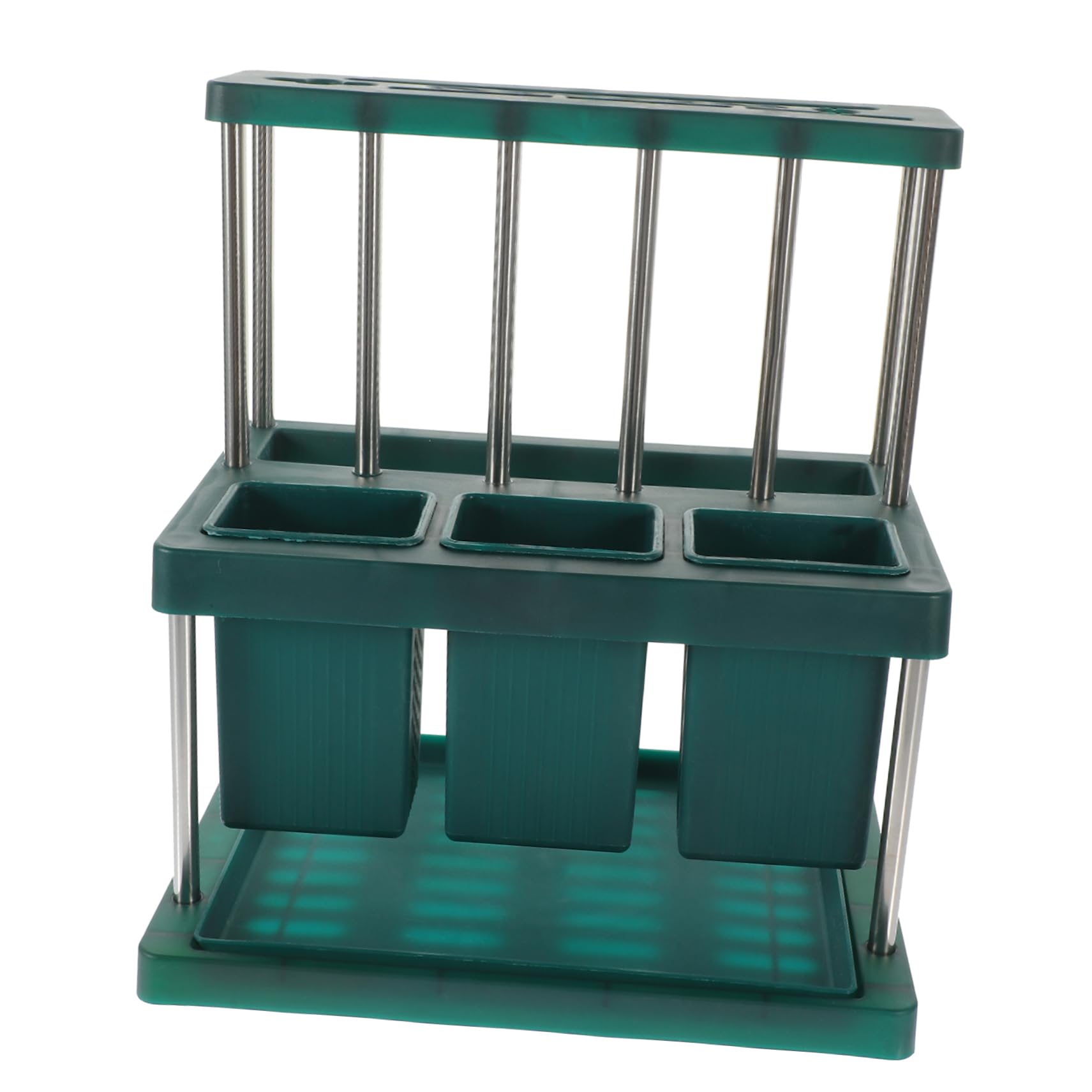 COLLBATH Multi Functional Utensil Holder Separated Storage for Chopsticks Forks and Spoons Safe Design Prevents Hand Injuries Stylish Kitchen Organizer for Tidy Countertop