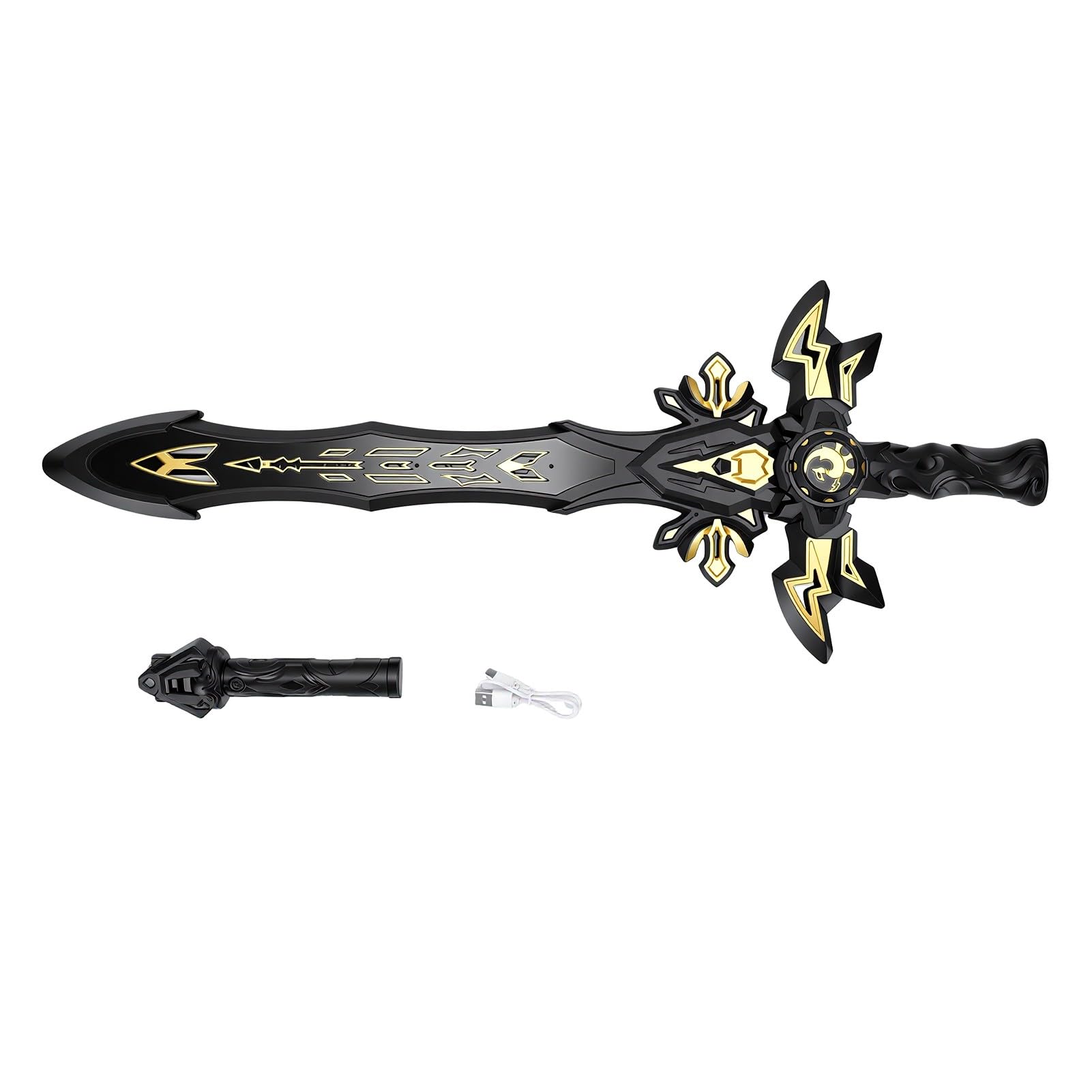 Spada Luminosa a LED con Effetti Multicolori e Suono per Giochi D'azione - Materiale ABS Resistente - Perfetto per Bambini e Cosplay