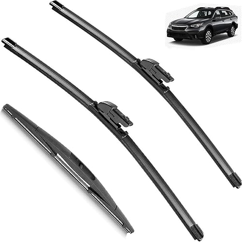 Juego de limpiaparabrisas LHD delantero y trasero compatible con Subaru Legacy Outback BT 2020-2023 parabrisas ventana de 26 pulgadas, 16 pulgadas,