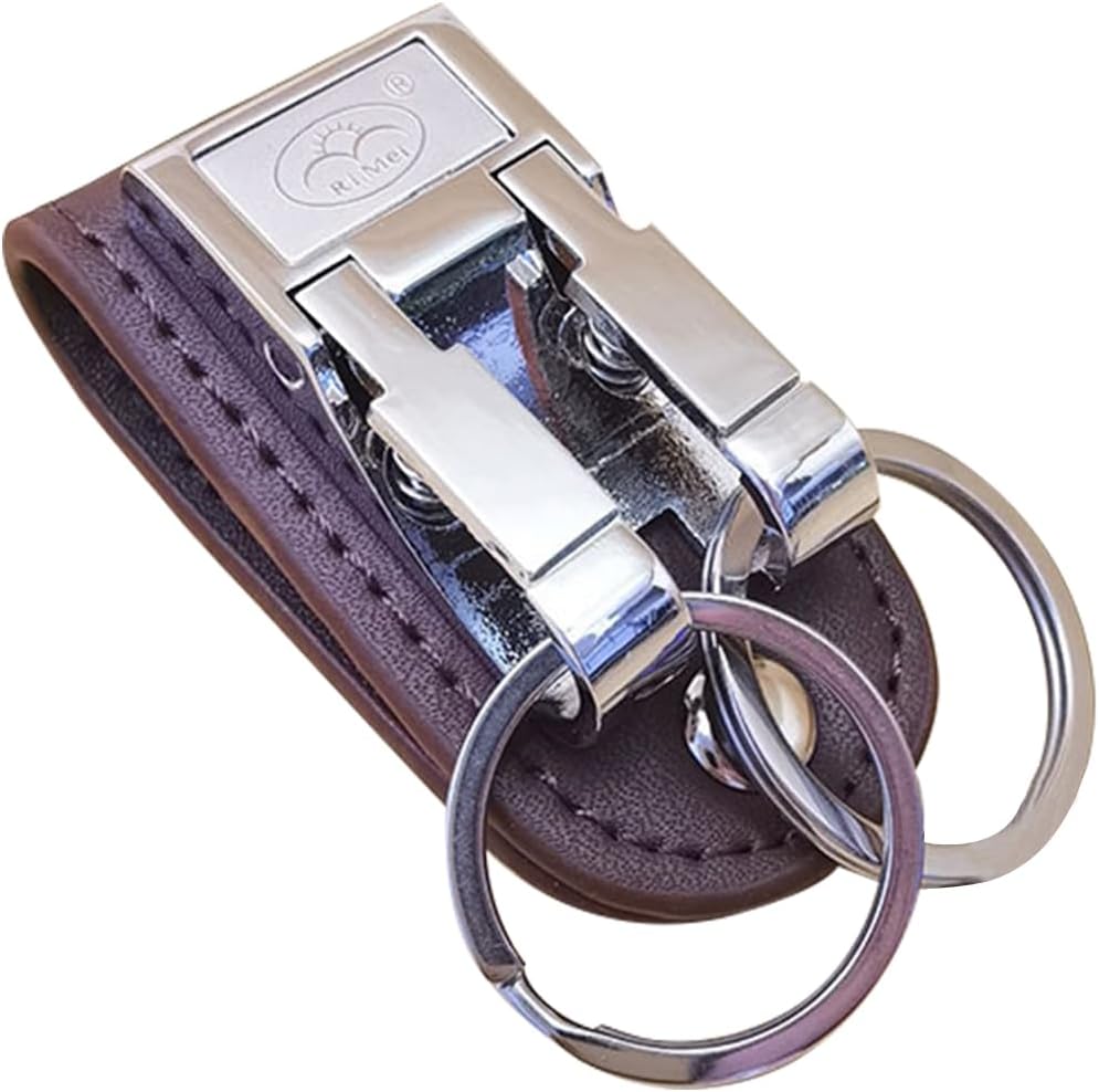 Heavy Duty Belt Clip Keychain, Leather Key Holder, Togo Ubuy