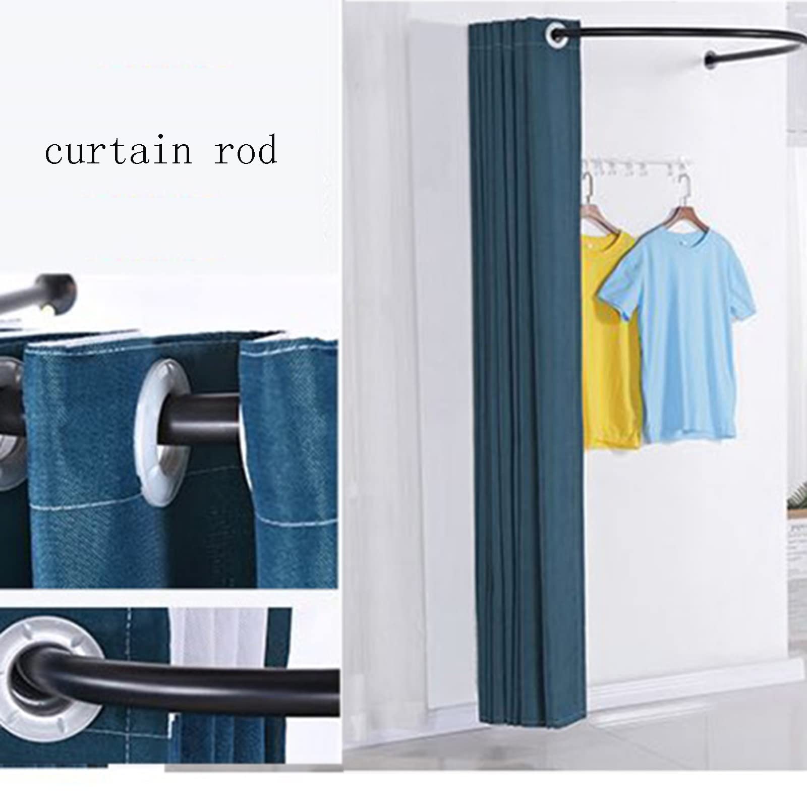 Changing Room Rods Khaki Privacy Partition Curtains For Fitting Rooms Removable Changing ...
