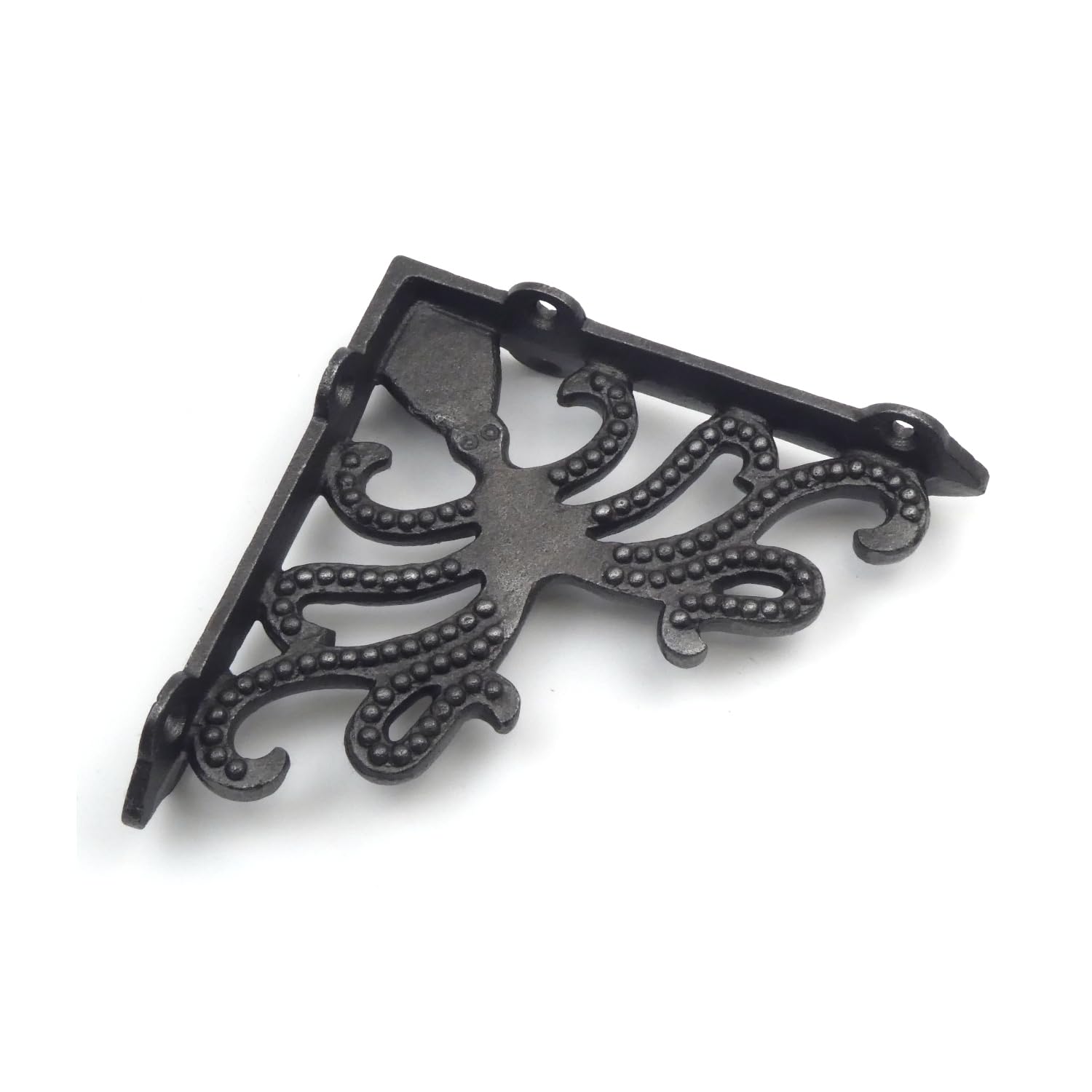 Oackcrafts - Pair of Antique Cast Iron Octopus Shelf Brackets - 125mm x 125mm