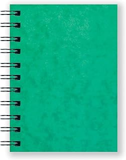 Luxpad A6 Twin Wire Hardback Notebook. 200 Feint Ruled Pages and Durable Pressboard Covers. Ref SPA6