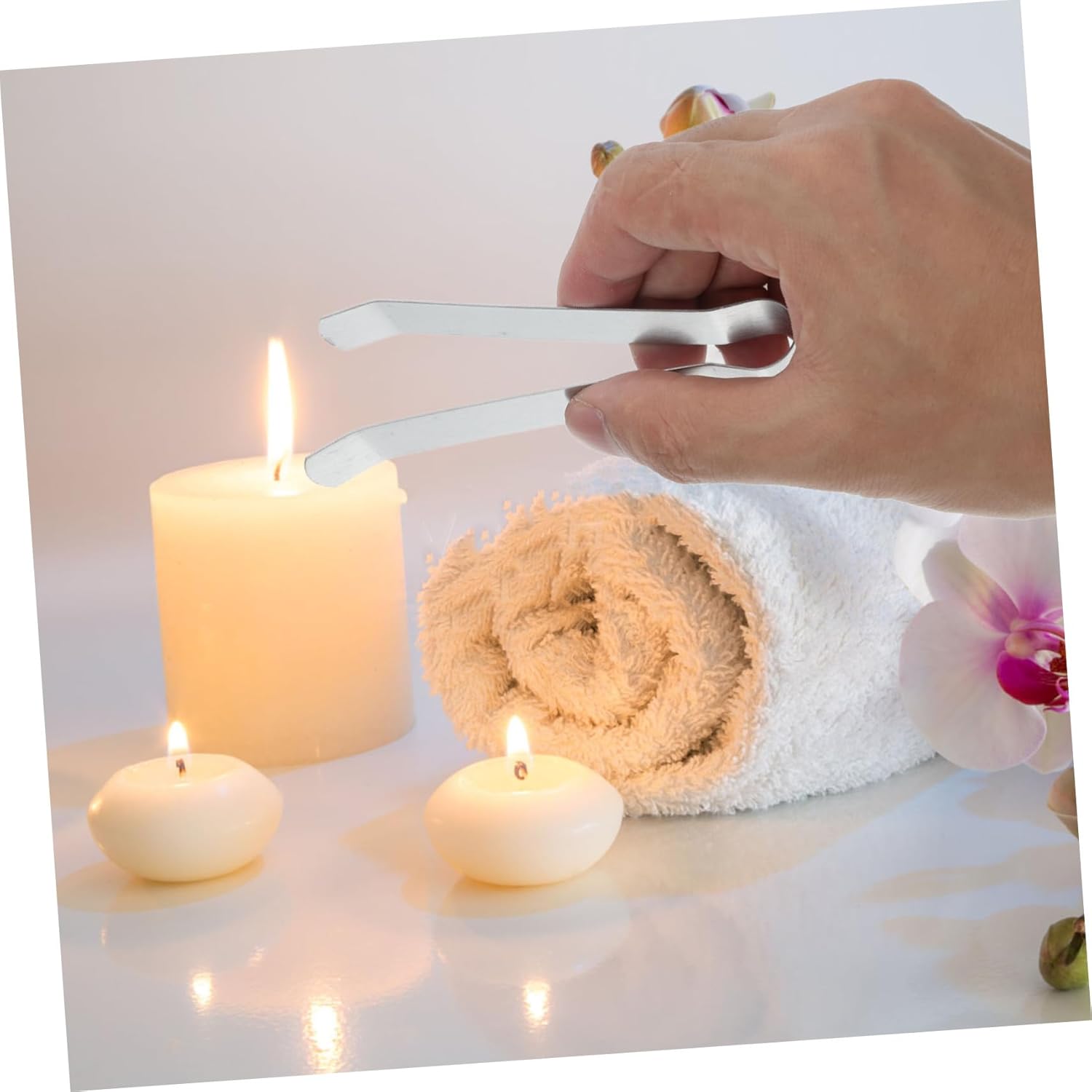25pcs Candle Extinguisher Wick Clip Tool for Snuffing Smokeless Care Accessory for Home and Events
