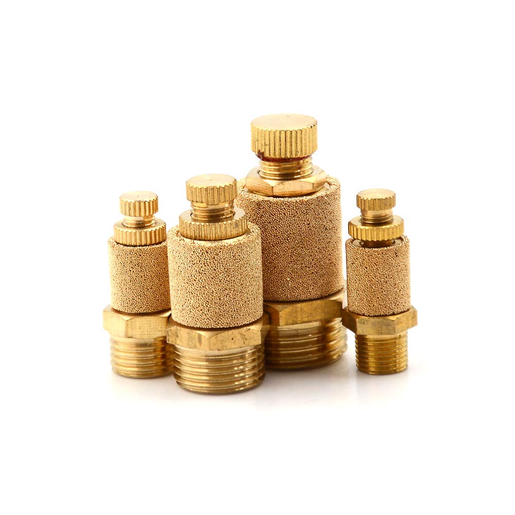 Silenziatore di scarico in bronzo sinterizzato filettatura maschio 1/8″ per cilindri valvole