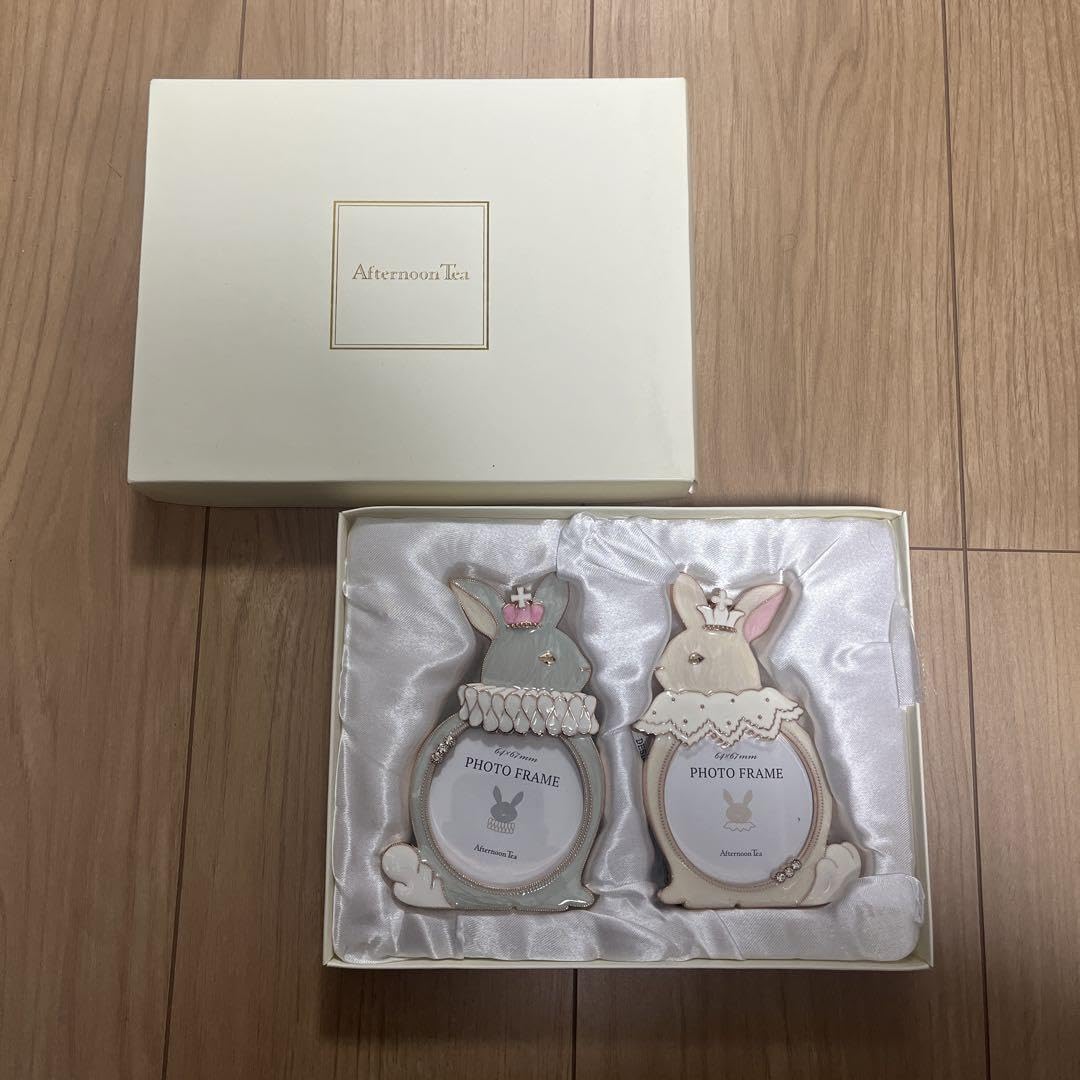 Amazon.co.jp: Afternoon Tea ウサギダイカットペア フォトフレーム