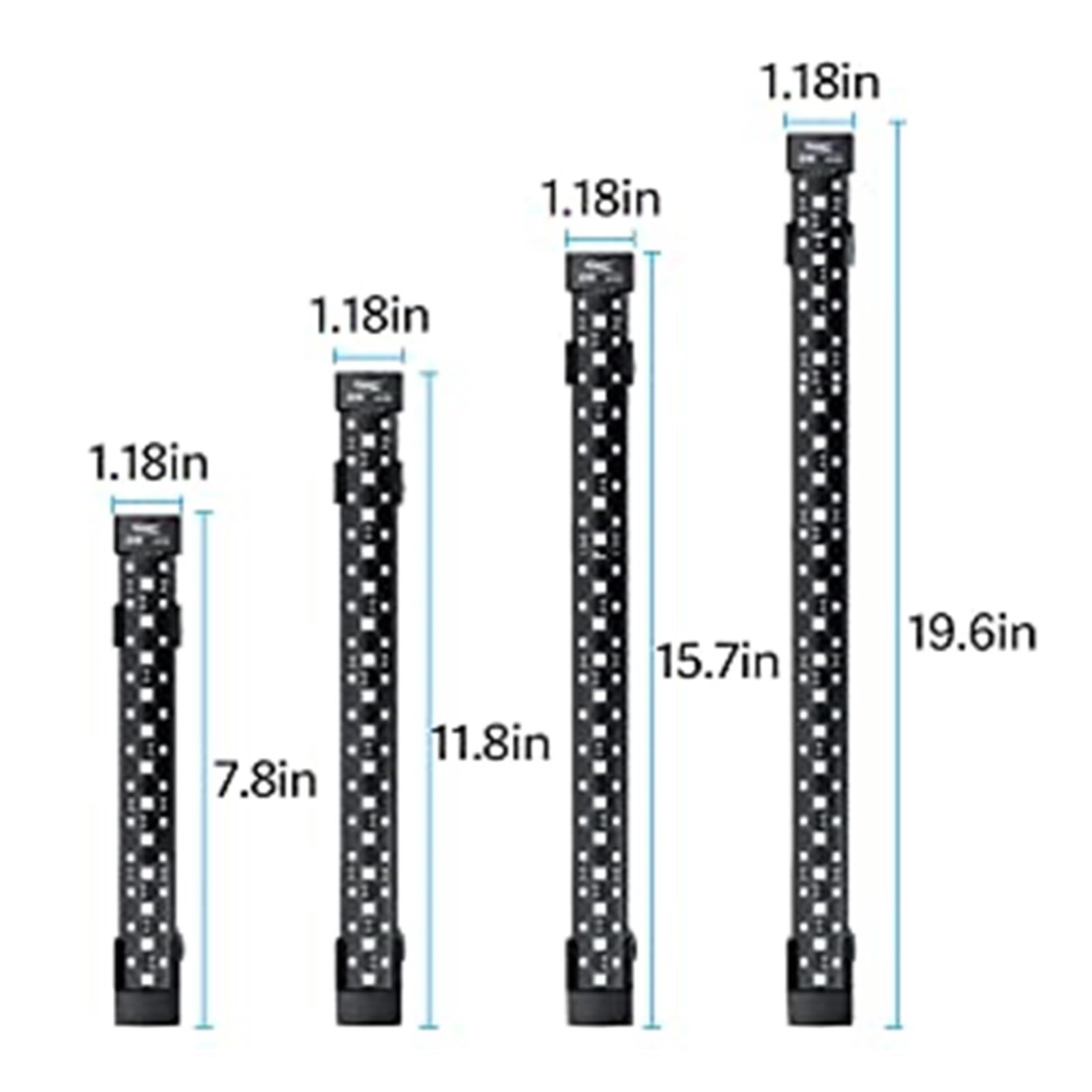 Luz del acuario, Luces de Coral for acuario 24/7, lámpara de agua de espectro completo impermeable, WRGB de agua dulce, luz LED for tanque de peces, iluminación for cultivo de plantas(18CM 6W)