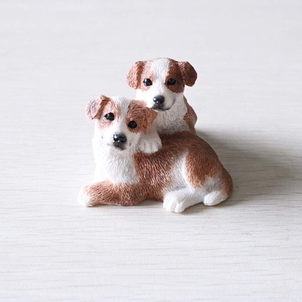 YNIYUJKL Modern Abstract Art Decorating Ornament Statue Sculpture Statues Collectible Figurines Sculpture Border Collie Tion Dog Model Side Shepherd Puppy Car Decoration Resin Crafts?B