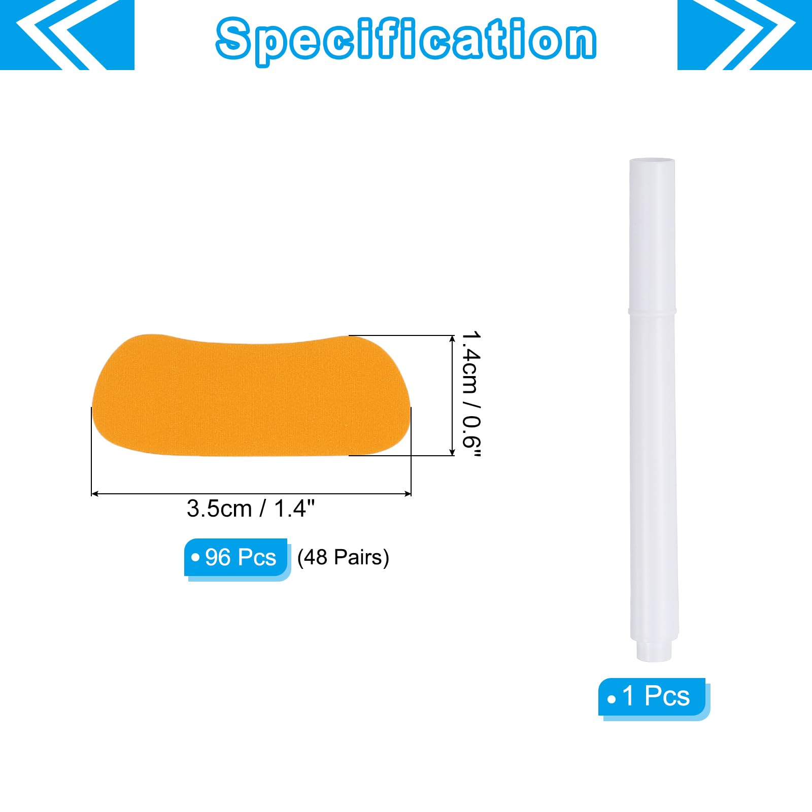 PATIKIL 48 Pairs Sports Eye Black Stickers, Under Eye Black