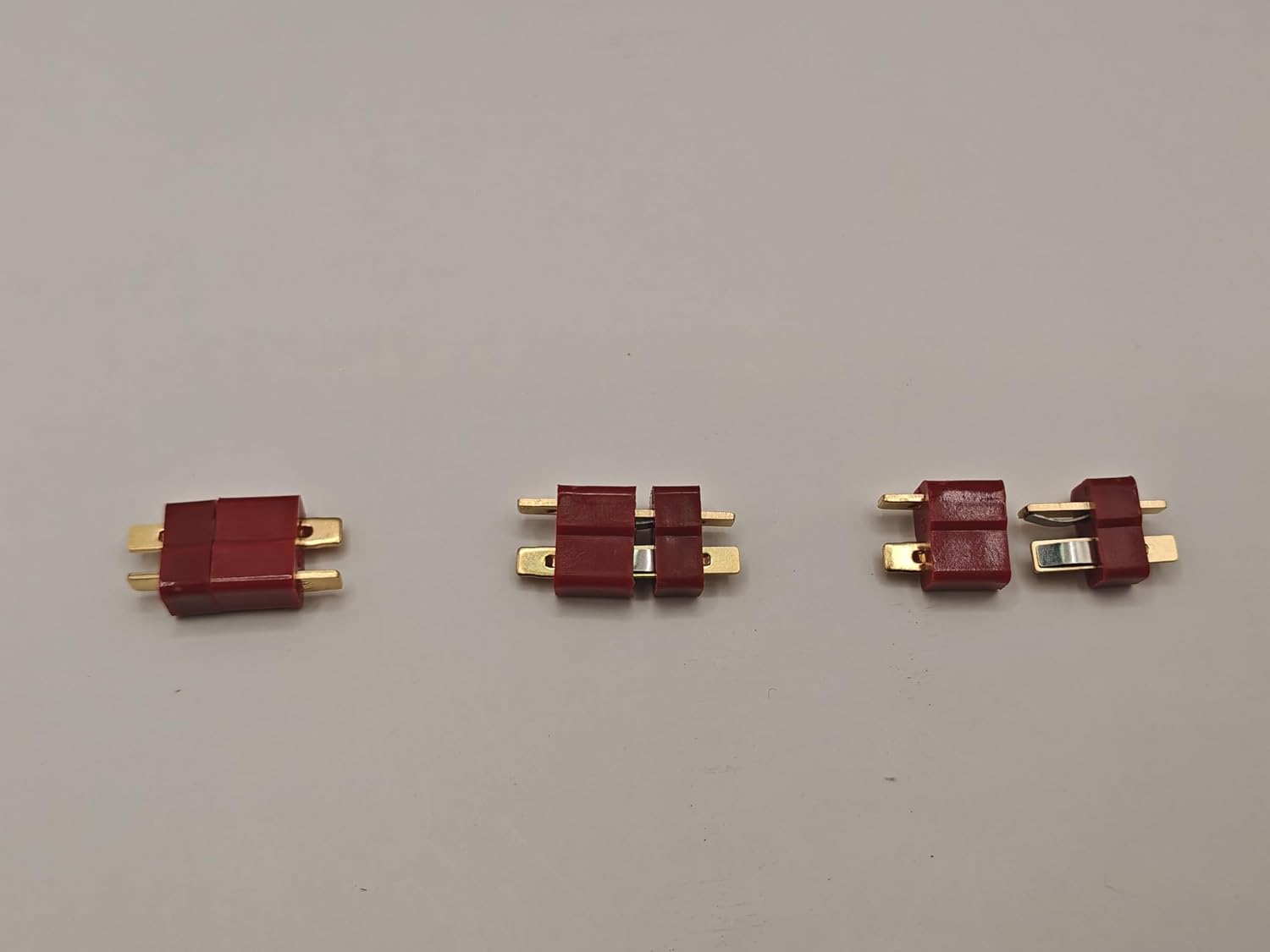 T Plug Connectors, 20 Pairs Male and Female with Shrink Tubing, RC LiPo Battery Connectors