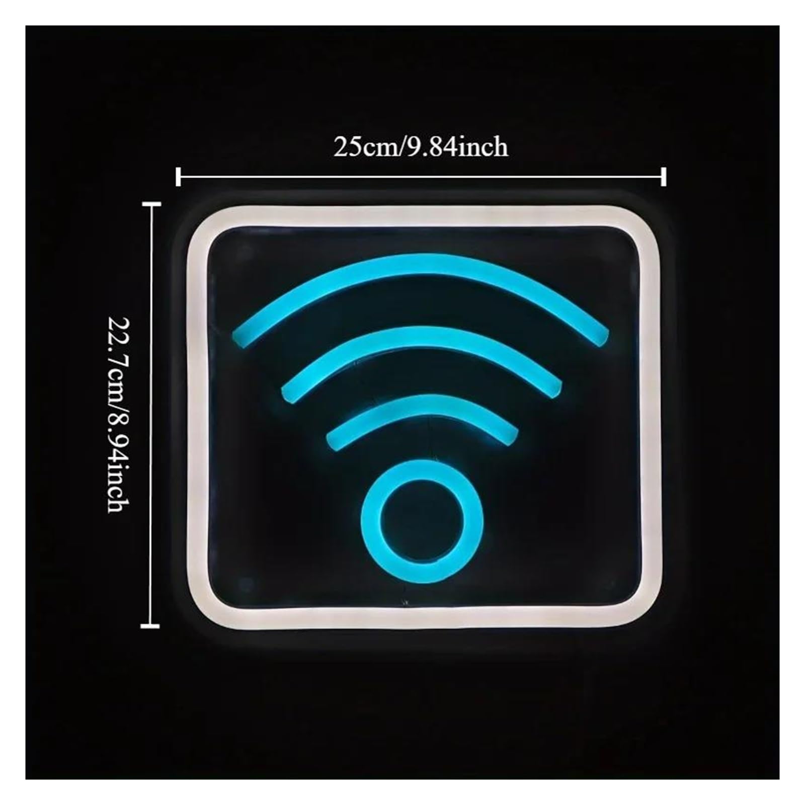 Decoración Lámparas Luces De Pared LED De Neón Con WiFi, Letrero Artístico Para Áreas Públicas, Tiendas, Restaurantes, Aeropuertos, Pubs, Clubes 25x22.7cm