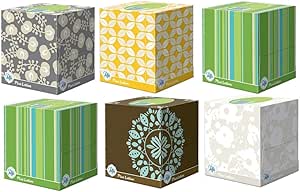 Puffs Plus Lotion Facial Tissues, Cube, 6 Boxes (56 Count Each)