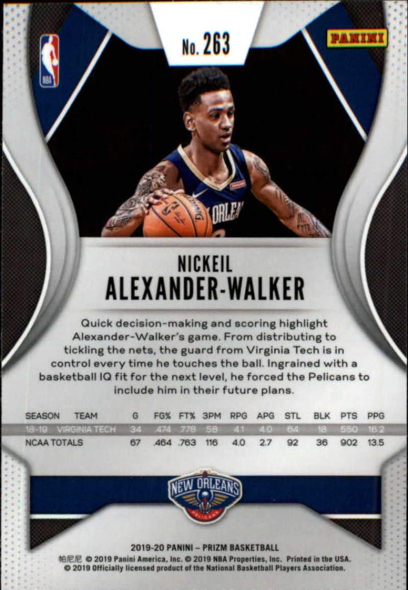 Amazon.com: 2019-20 Prizm NBA #263 Nickeil Alexander-Walker RC
