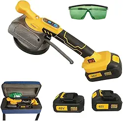 Maquina Assentar Piso Profissional Ventosa vibratoria 48v 2 bateria mais Óculos - Porcelanato