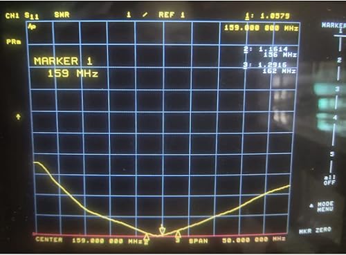 Miniatura 7 de UAYESOK Antena VHF marina de 13.4 pulgadas, antena de barco de acero inoxidable de perfil bajo 159V02 W/16.4 pies RG-58 cable coaxial, soporte de