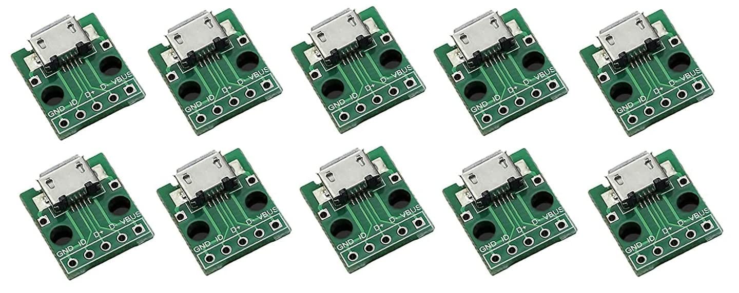 Mini Micro USB to DIP Adapter Connector Module Board Panel PCB Type Parts for DIY Project (10) (B0BSV99LK3) Amazon Price History, Amazon Price Tracker