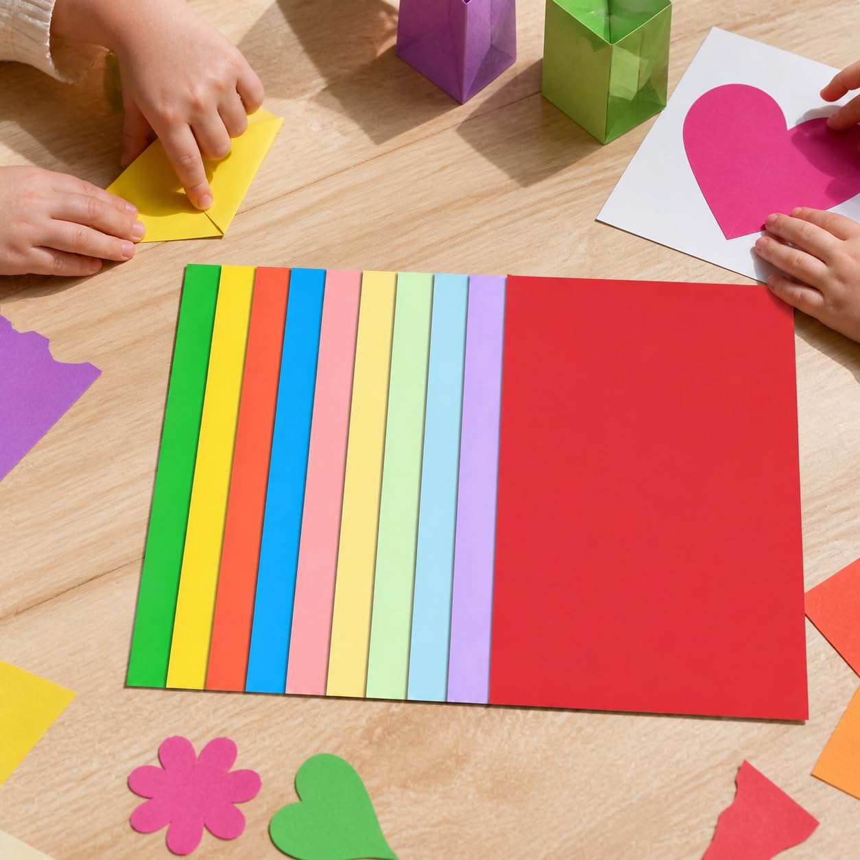 Tonpapier Farbig Geruchlos für, 20 Farben, 60 Blatt, 4K