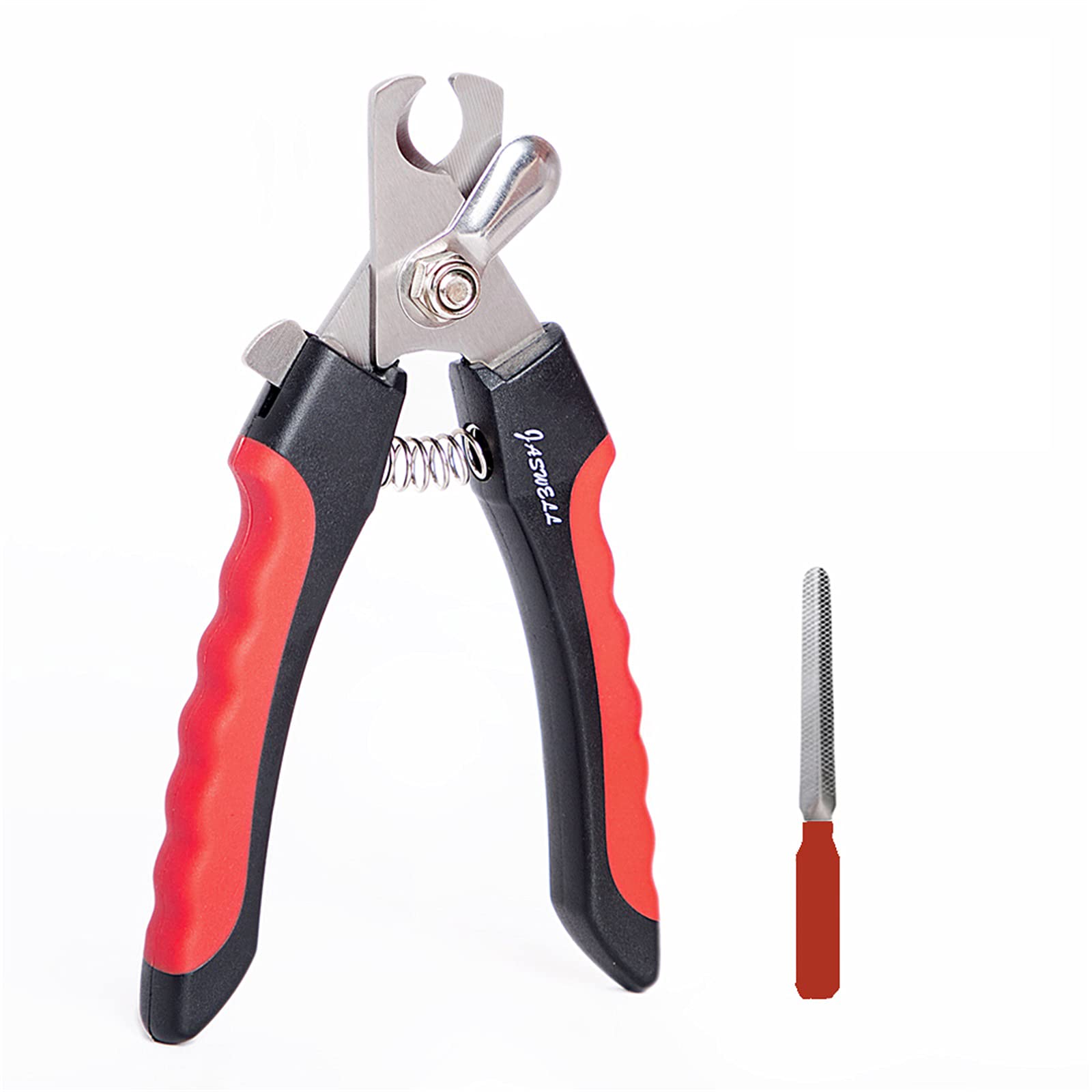 JASWELL Professional Dog Nail Clippers for Medium Large Dogs- With Safety Guard to Avoid Over-cutting Nails & Free Nail File - Razor Sharp Blades -Perfect for dog cleaning and beauty