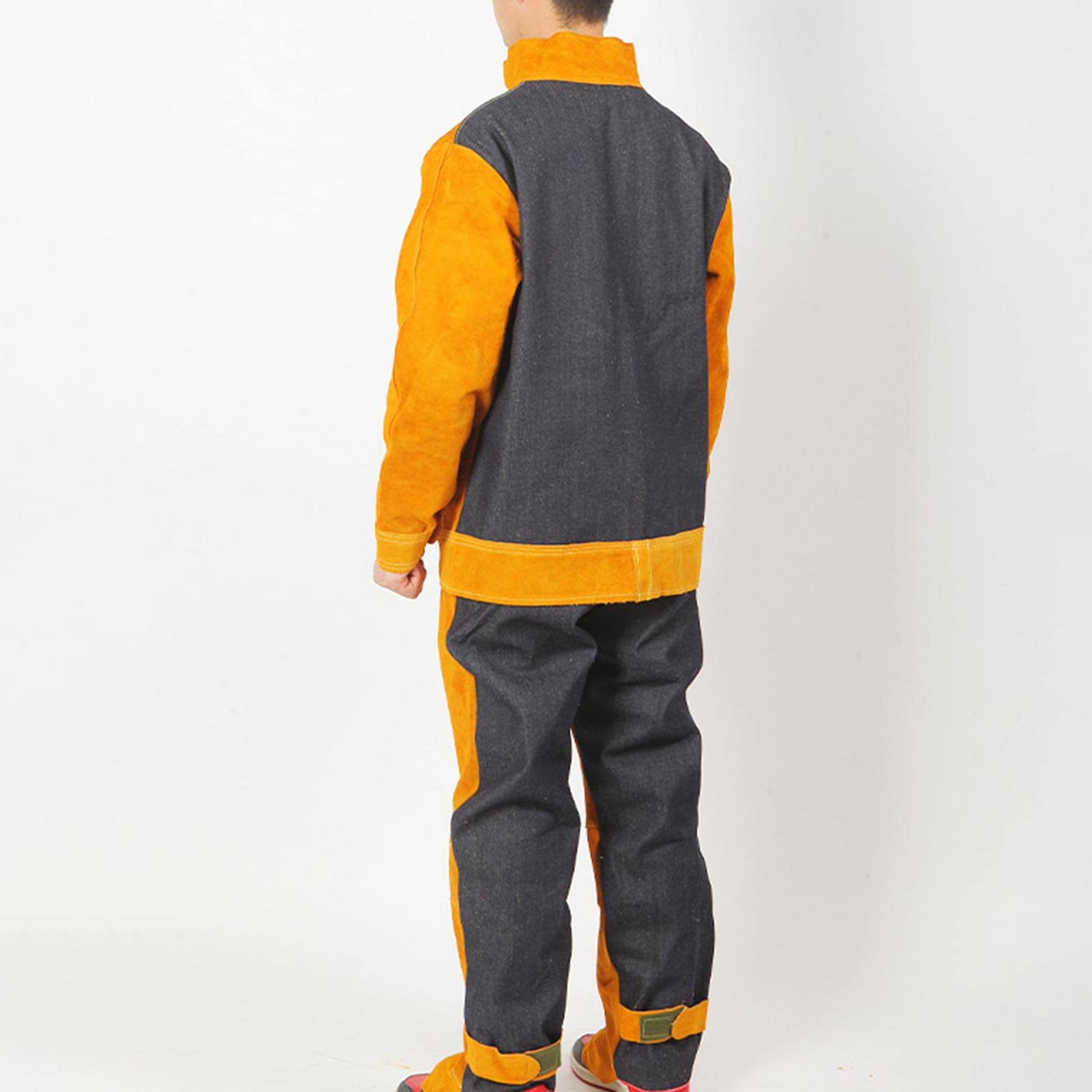 Vêtements de Soudage Haute Performance En Cuir de Vachette, Veste et Pantalon de Soudage, Outils Résistants à La Chaleur